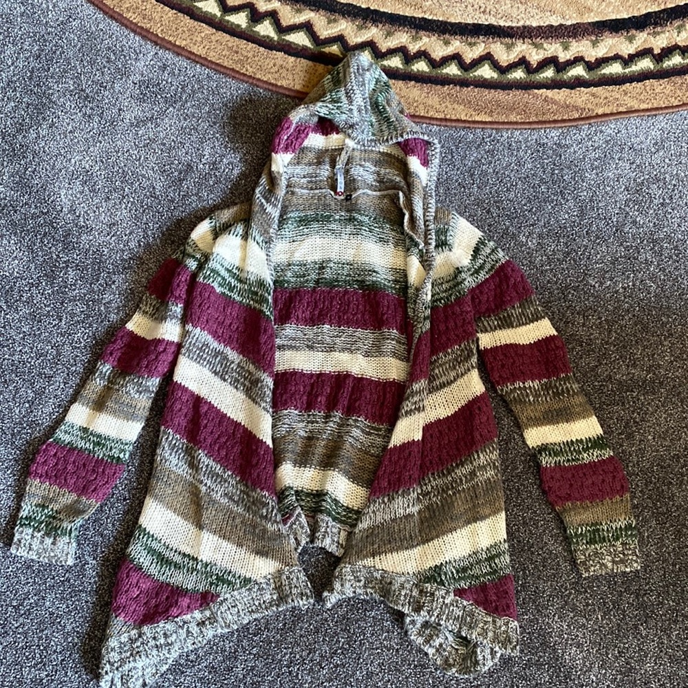 Medium hooded cardigan